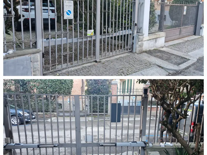 Installazione di automazione su cancello a battente – Imola